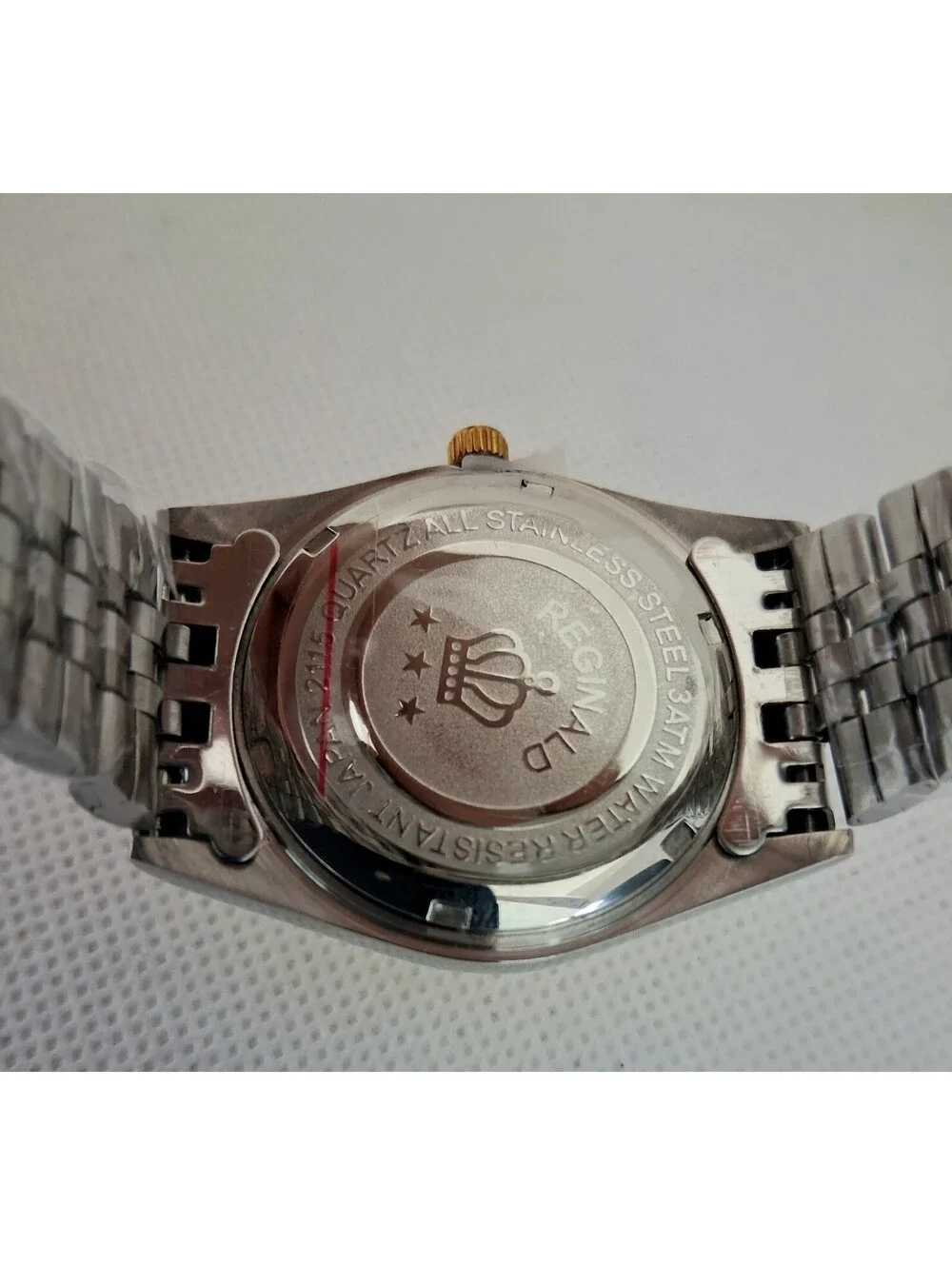 NEW IN BOX Men's Reginald 36mm Real Diamond Presidential Date Watch